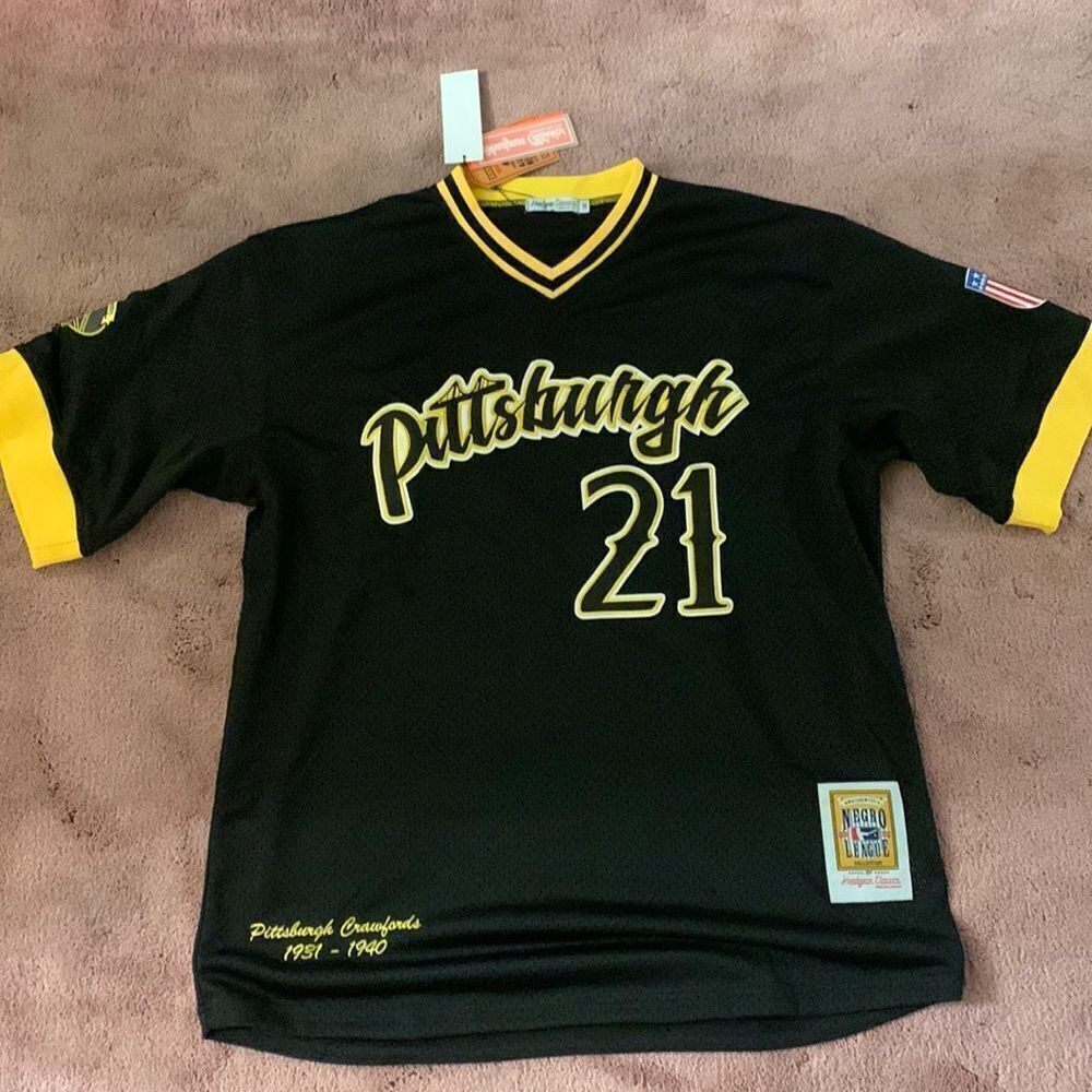 Headgear Classics‎ Pittsburgh Crawfords Negro League Jersey Black Yellow 3XL NEW
